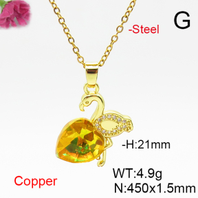 Fashion Copper Necklace  F6N406790aakl-G030