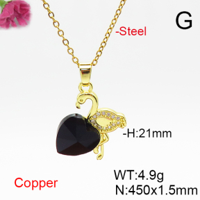 Fashion Copper Necklace  F6N406793aakl-G030