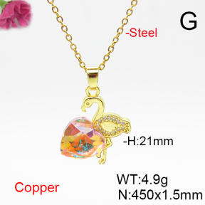 Fashion Copper Necklace  F6N406794aakl-G030