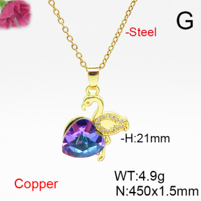 Fashion Copper Necklace  F6N406795aakl-G030