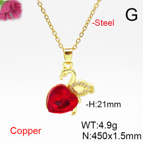 Fashion Copper Necklace  F6N406796aakl-G030