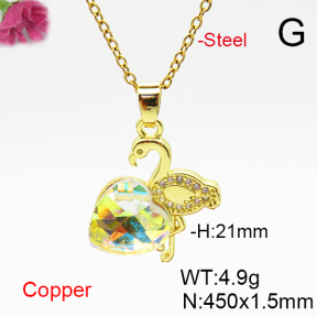 Fashion Copper Necklace  F6N406798aakl-G030
