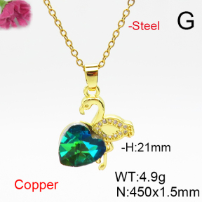 Fashion Copper Necklace  F6N406799aakl-G030