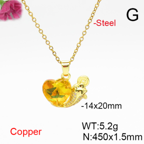 Fashion Copper Necklace  F6N406801aakl-G030