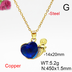 Fashion Copper Necklace  F6N406802aakl-G030