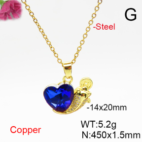 Fashion Copper Necklace  F6N406804aakl-G030