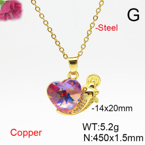 Fashion Copper Necklace  F6N406810aakl-G030