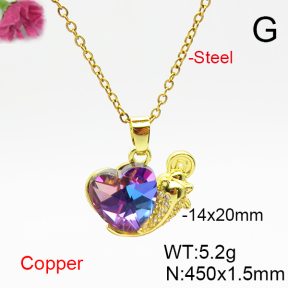 Fashion Copper Necklace  F6N406813aakl-G030
