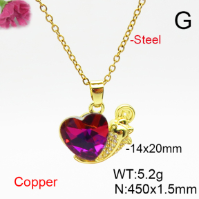 Fashion Copper Necklace  F6N406814aakl-G030
