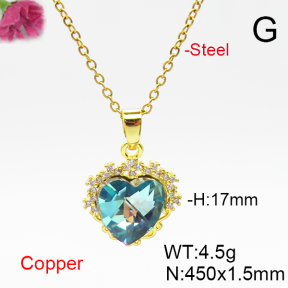 Fashion Copper Necklace  F6N406821aakl-G030
