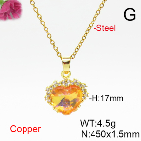Fashion Copper Necklace  F6N406823aakl-G030