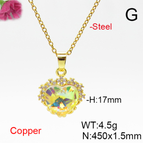 Fashion Copper Necklace  F6N406825aakl-G030