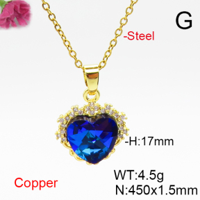 Fashion Copper Necklace  F6N406827aakl-G030