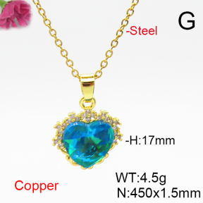 Fashion Copper Necklace  F6N406829aakl-G030