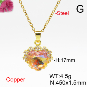Fashion Copper Necklace  F6N406830aakl-G030