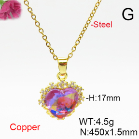 Fashion Copper Necklace  F6N406832aakl-G030