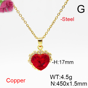 Fashion Copper Necklace  F6N406833aakl-G030