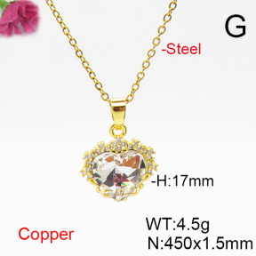 Fashion Copper Necklace  F6N406834aakl-G030