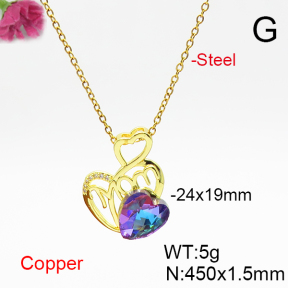 Fashion Copper Necklace  F6N406835aakl-G030