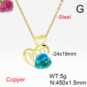 Fashion Copper Necklace  F6N406837aakl-G030