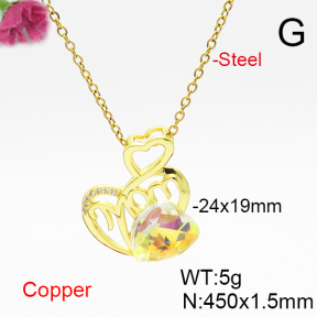 Fashion Copper Necklace  F6N406841aakl-G030