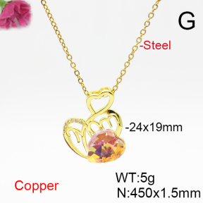 Fashion Copper Necklace  F6N406843aakl-G030