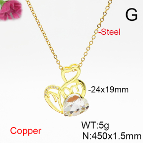 Fashion Copper Necklace  F6N406845aakl-G030