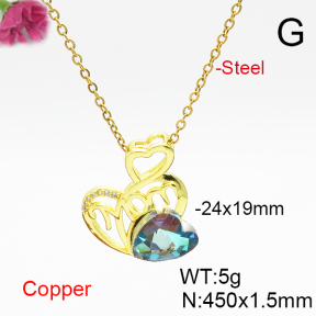 Fashion Copper Necklace  F6N406847aakl-G030