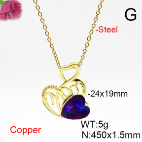 Fashion Copper Necklace  F6N406848aakl-G030