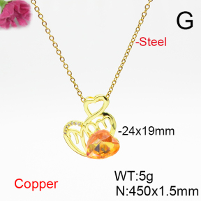 Fashion Copper Necklace  F6N406849aakl-G030