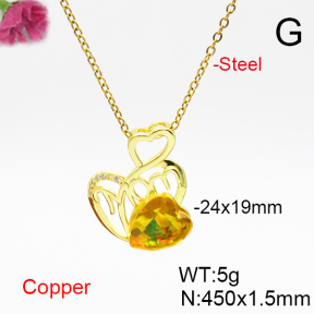 Fashion Copper Necklace  F6N406851aakl-G030