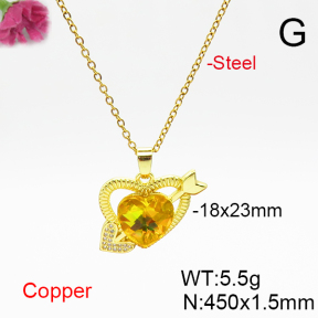 Fashion Copper Necklace  F6N406852aakl-G030