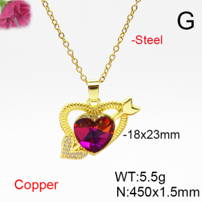 Fashion Copper Necklace  F6N406854aakl-G030