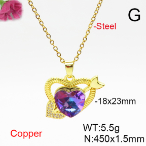 Fashion Copper Necklace  F6N406856aakl-G030