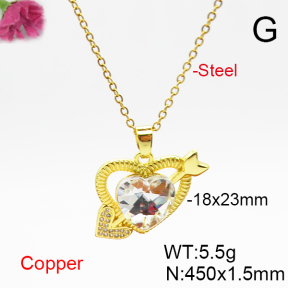 Fashion Copper Necklace  F6N406859aakl-G030