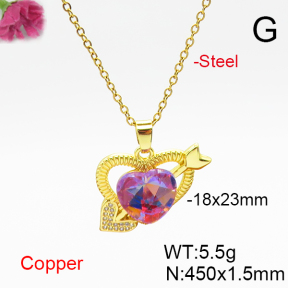 Fashion Copper Necklace  F6N406863aakl-G030