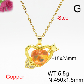 Fashion Copper Necklace  F6N406864aakl-G030