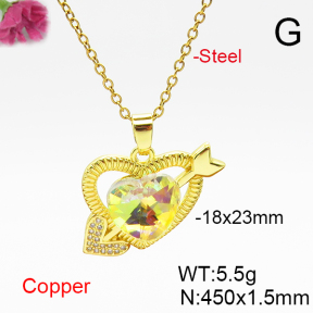 Fashion Copper Necklace  F6N406868aakl-G030