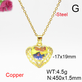 Fashion Copper Necklace  F6N406877aakl-G030