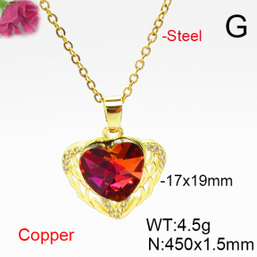 Fashion Copper Necklace  F6N406882aakl-G030