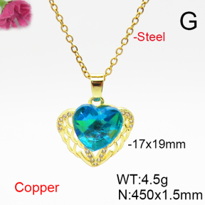 Fashion Copper Necklace  F6N406884aakl-G030