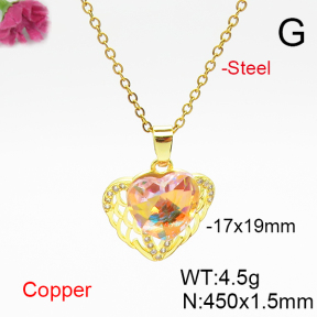 Fashion Copper Necklace  F6N406885aakl-G030
