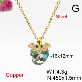 Fashion Copper Necklace  F6N406892aakl-G030