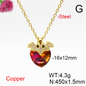 Fashion Copper Necklace  F6N406897aakl-G030