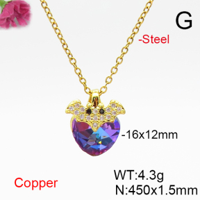 Fashion Copper Necklace  F6N406899aakl-G030