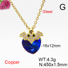 Fashion Copper Necklace  F6N406901aakl-G030