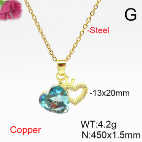 Fashion Copper Necklace  F6N406903aakl-G030