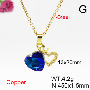 Fashion Copper Necklace  F6N406904aakl-G030
