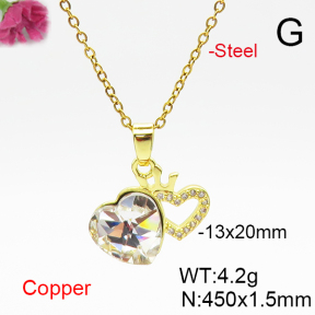 Fashion Copper Necklace  F6N406909aakl-G030