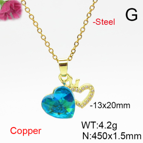 Fashion Copper Necklace  F6N406913aakl-G030